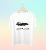 Şehrinize Özel İsim Baskılı Siluet Tshirt