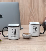 Atatürk Siluetli İkili Sihirli Kupa Bardak