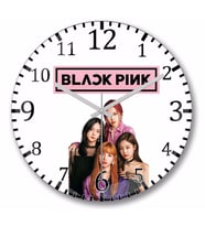 Blackpink  01 Duvar Saati Bombeli Gercek Cam