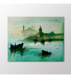 Arty Tablo İstanbul Manzarası Tablo (Karışık)