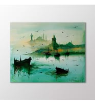 Arty Tablo İstanbul Manzarası Tablo (Karışık)