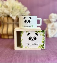Kişiye Özel Panda Tasarımlı Kutulu Kupa