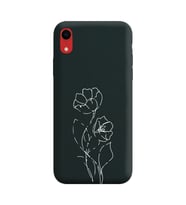 Iphone XR Çizgi Tasarımlı Siyah Lansman Telefon Kılıfı