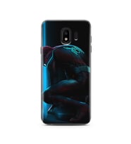 Örümcek Adam Tasarım Süper Şeffaf Silikon Telefon Kılıfı Samsung J4 (2018)