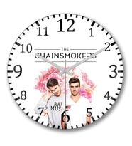 The Chainsmokers Duvar Saati Bombeli Gercek Cam