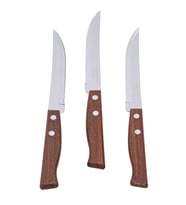 Tramontina 3'lü Steak Bıçağı Seti (Kamuflaj-Kahverengi)