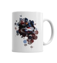 Captain America Splash Art Kupa Bardak Porselen