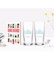 BK Gift Kişiye Özel Renkli Baskılı Bitlis Tasarımlı Turistik İkili Rakı Bardağı ve Rakı Cep Kitabı Hediye Seti-1 (Model 1)