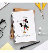 Minnie&Mickey Mouse Seni Seviyorum Defteri Kişiye Özel