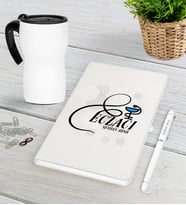 BK Gift Kişiye Özel Eczacı Beyaz Defter Kalem Termos Mug Seti-7 (Model 1)