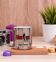 Hostes Ahşap Altlıklı Mumlu Silver Kupa Bardak