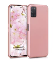 Microsonic Matte Silicone Oppo A52 Kılıf Rose Gold