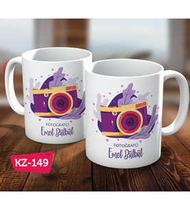 Kişiye Özel İsimli Fotoğrafçı Meslek Hediye Kupa Bardak