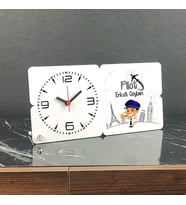 Pilot Ahşap Masa Saati 001