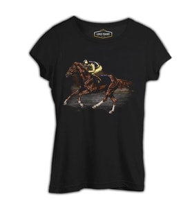 At 7 Siyah Kadın Tshirt