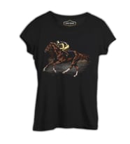 At 7 Siyah Kadın Tshirt