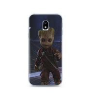 Baby Groot Tasarım Süper Şeffaf Silikon Telefon Kılıfı Samsung J3 Pro