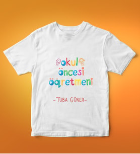 Okul Öncesi Öğretmeni Medium Beden Tshirt