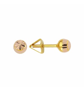 Altın Top Küpe 14 Ayar 1,35 Gram