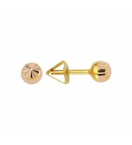 Altın Top Küpe 14 Ayar 1,35 Gram