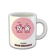 Kişiye Özel Diş Hekimi Temalı Kupa Bardak 81467