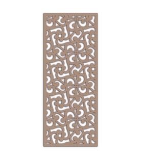 Liar Ahşap Seperatör (Paravan) - KSP21 - (85 x 210 cm) - (18 mm) - (Beyaz) (Renksiz)