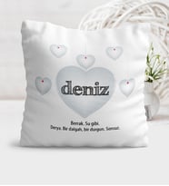 BK Gift Kişiye Özel Sevgililer Günü İsim Anlamı  Yastık  3