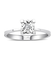 Lova 0,60 Karat Efektli Pırlanta Tektaş Yüzük - 1040103