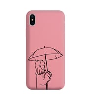 Iphone Xs Max Çizgi Tasarımlı Pudra Lansman Telefon Kılıfı