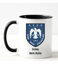 Türk Hava Kuvvetleri Subay Kupa Bardağı Siyah