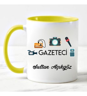 Gazeteci Kupa Bardağı Sarı