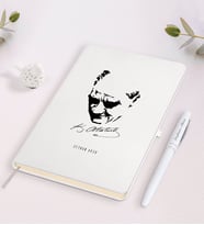 BK Gift Kişiye Özel Atatürk Temalı Beyaz Defter ve Kalem Hediye Seti-25