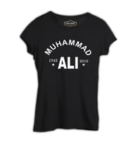 Muhammad Ali - 1942 Siyah Kadın Tshirt