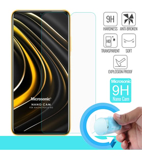 Microsonic Xiaomi Poco M3 Nano Glass Cam Ekran Koruyucu