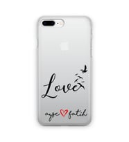 Çift Love Tasarımlı Kişiye Özel Telefon Kılıfı (Tüm Telefon Modelleri Mevcuttur.)