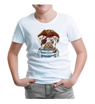 Köpek - Korsan Beyaz Çocuk Tshirt
