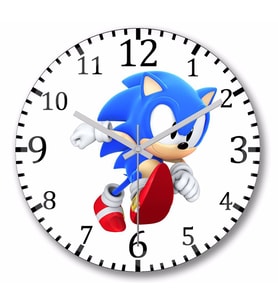 Sonic Film   Duvar Saati    Bombeli Gercek Cam