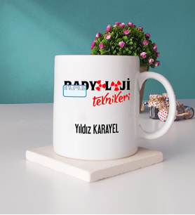 Radyoloji Teknikeri Kupa Bardak ve Taş Bardak Altlığı Seti