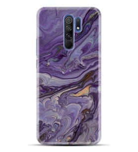 Kılıfland Xiaomi Redmi 9 Kılıf Silikon Resimli Kapak Abstract Purple Stok 1070