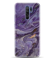 Kılıfland Xiaomi Redmi 9 Kılıf Silikon Resimli Kapak Abstract Purple Stok 1070