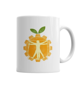 Laranja Mecanica Vitruviana Kupa Bardak Porselen