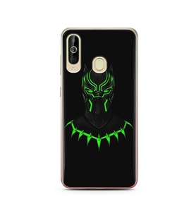 Black Panter Tasarım Süper Şeffaf Silikon Telefon Kılıfı Samsung A60
