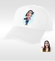 BK Gift Kişiye Özel Bayan Profesyonel Fotoğrafçı Karikatür Beyaz Şapka  1
