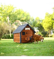 MANDU Isı yalıtımlı ahşap köpek kulübesi MEDIUM