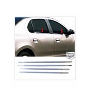 Renault Clio 4 Symbol Krom Cam Çıtası 4 prç. 2013 Üzeri P. Çelik