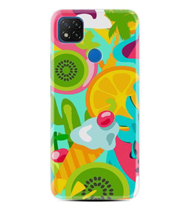 Kılıfland Xiaomi Redmi 9C Kılıf Silikon Resimli Kapak Summer Flamingo Stok 348