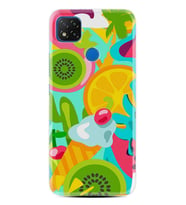 Kılıfland Xiaomi Redmi 9C Kılıf Silikon Resimli Kapak Summer Flamingo Stok 348