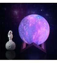 Kişiye Özel Dekoratif Ayaklı  3D Galaksi Gece lambası 12cm