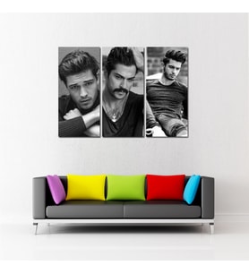 Kişiye Özel 3 Fotoğraflı Parçalı Kanvas Tablo