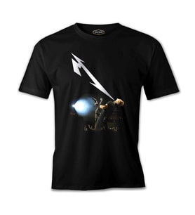 Metallica - James Light Siyah Erkek Tshirt